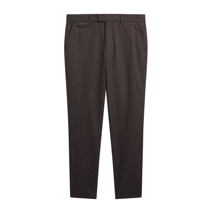 Grey - Front - Ted Baker Mens Houndstooth Trousers