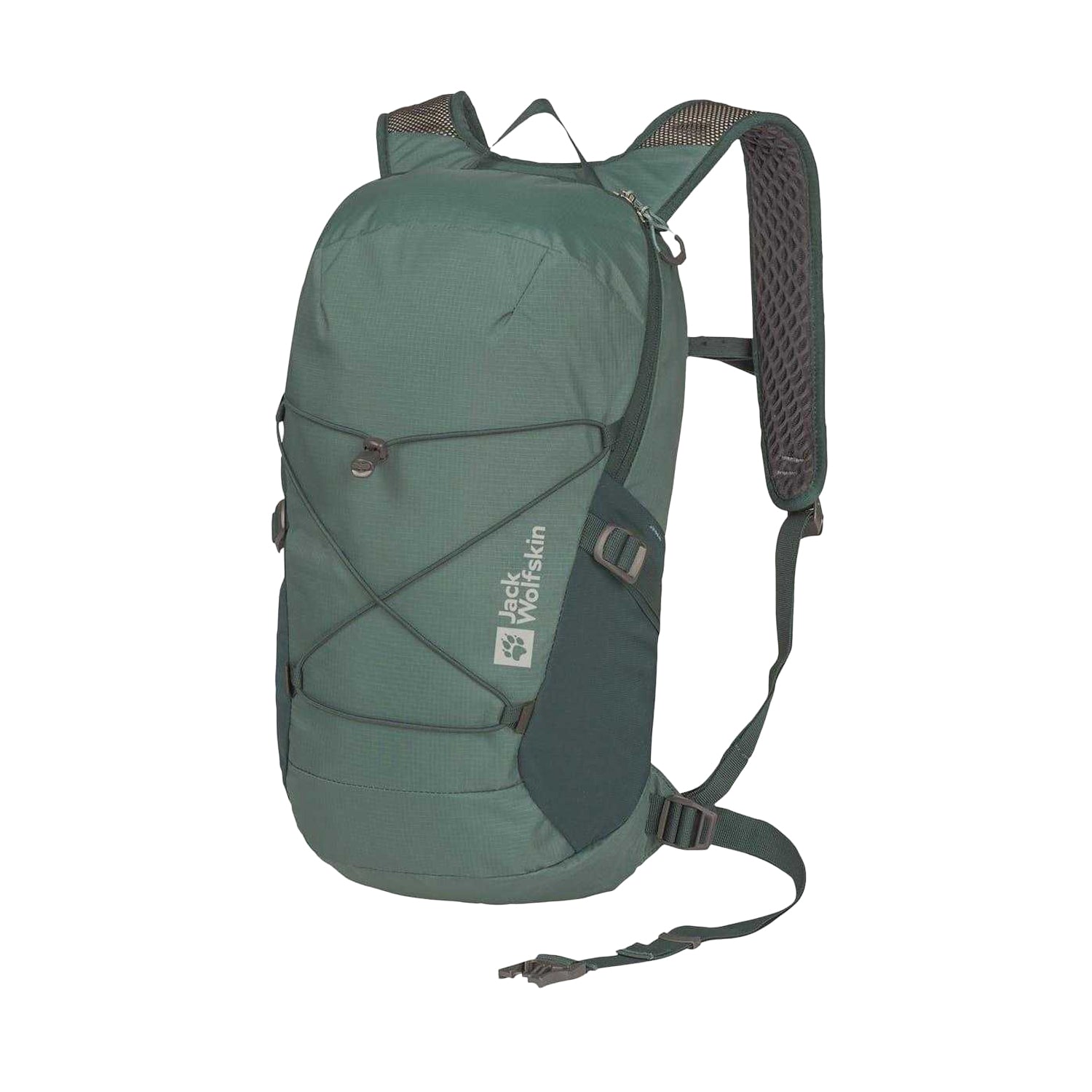 Jade Green - Front - Jack Wolfskin Cyrox Logo 15L Hiking Backpack