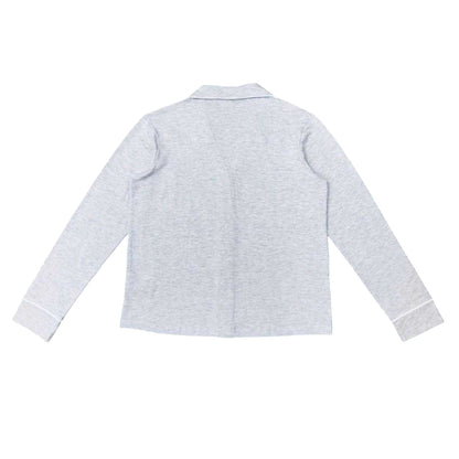Grey - Back - Linea Unisex Adult Cotton Pyjama Set (Pack of 1)