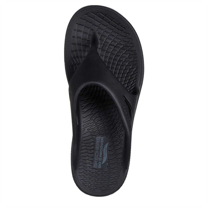 Black - Lifestyle - Skechers Womens-Ladies Go Walk Arch Fit Flat Sports Sandals