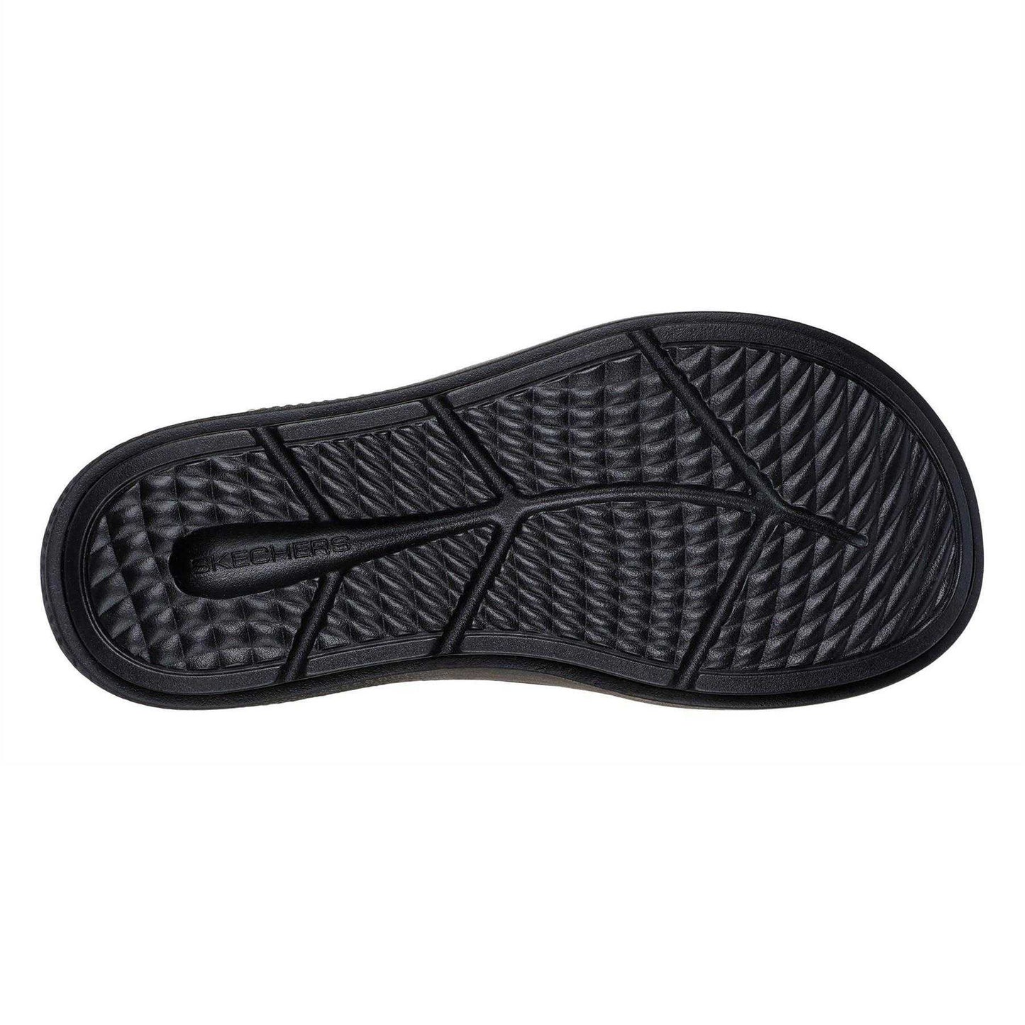 Black - Pack Shot - Skechers Womens-Ladies Go Walk Arch Fit Flat Sports Sandals