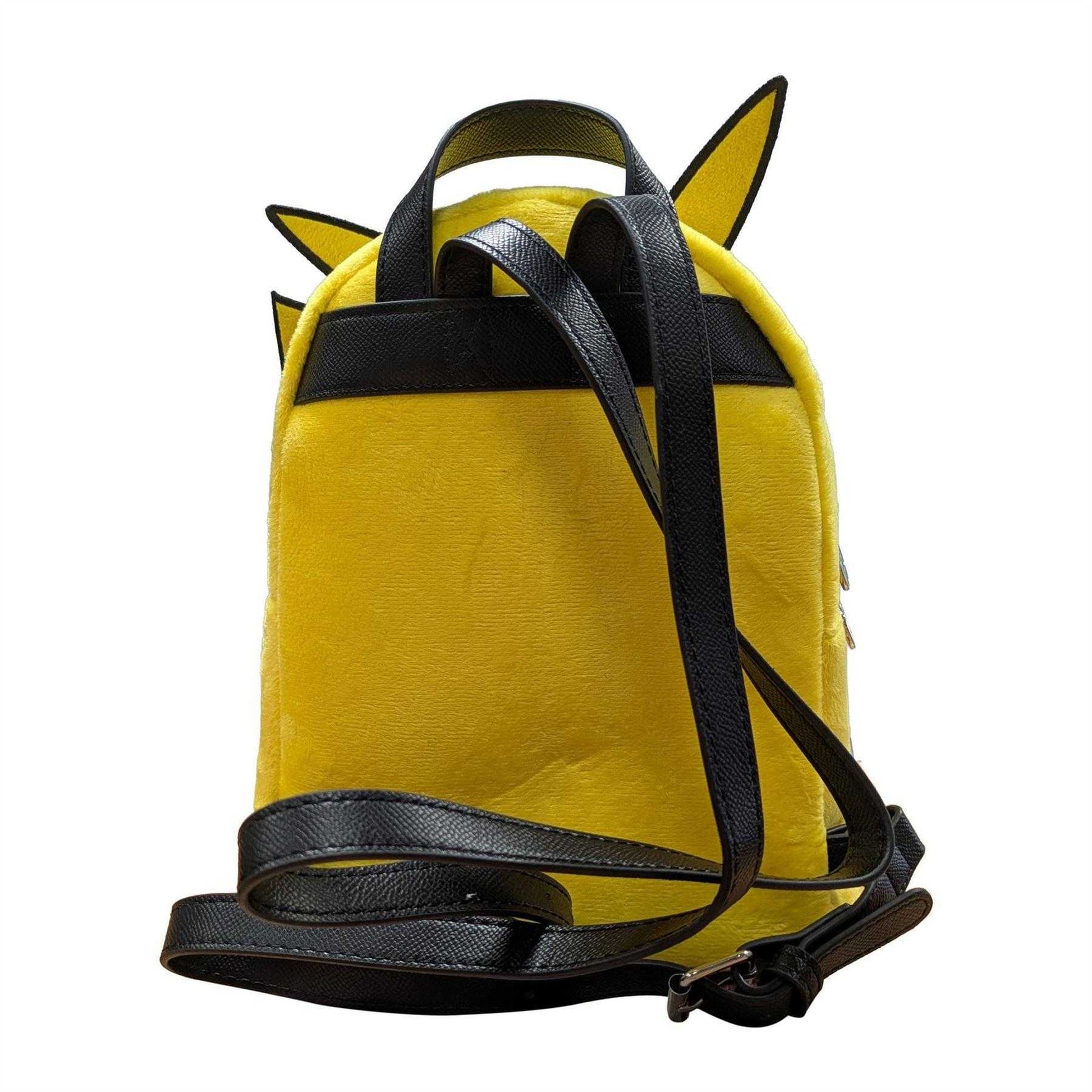 Yellow - Back - Pokemon Pikachu Plush Mini Backpack
