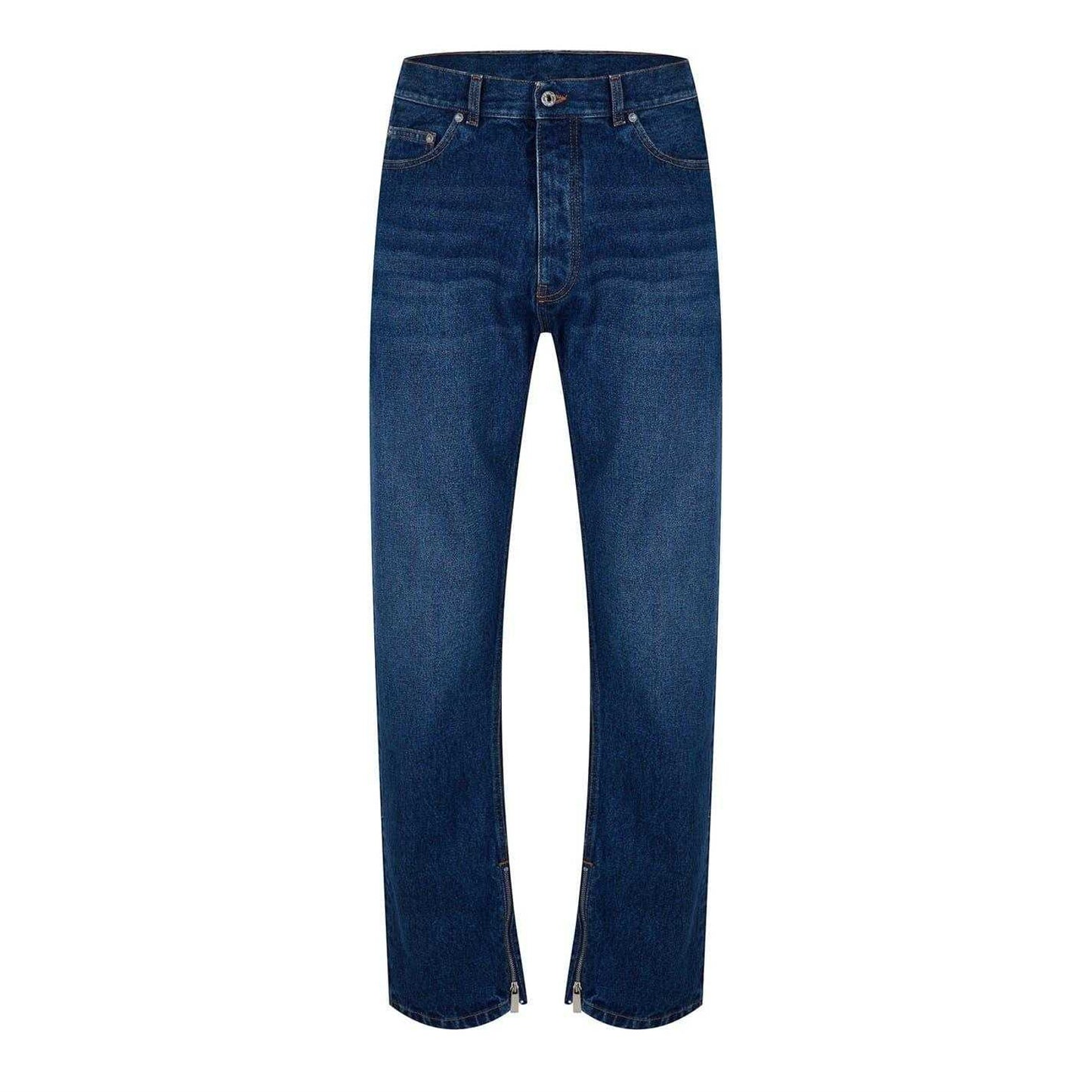 Blue - Front - Off White Mens Cotton Denim Jeans