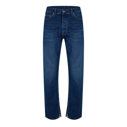 Blue - Front - Off White Mens Cotton Denim Jeans
