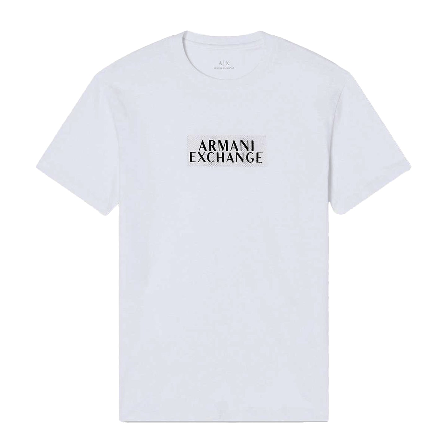 White-Gold - Front - Armani Exchange Mens Logo T-Shirt