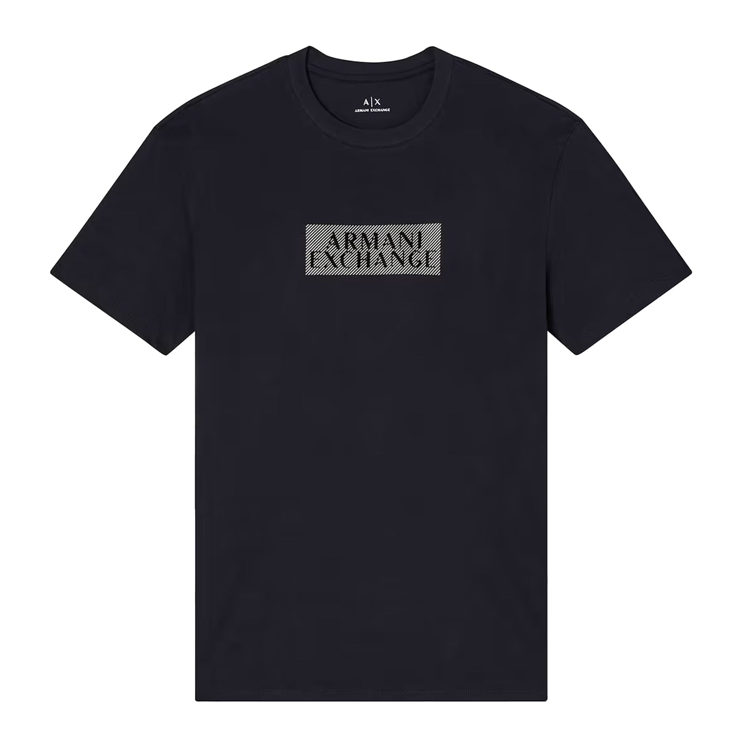 Black - Front - Armani Exchange Mens Logo T-Shirt