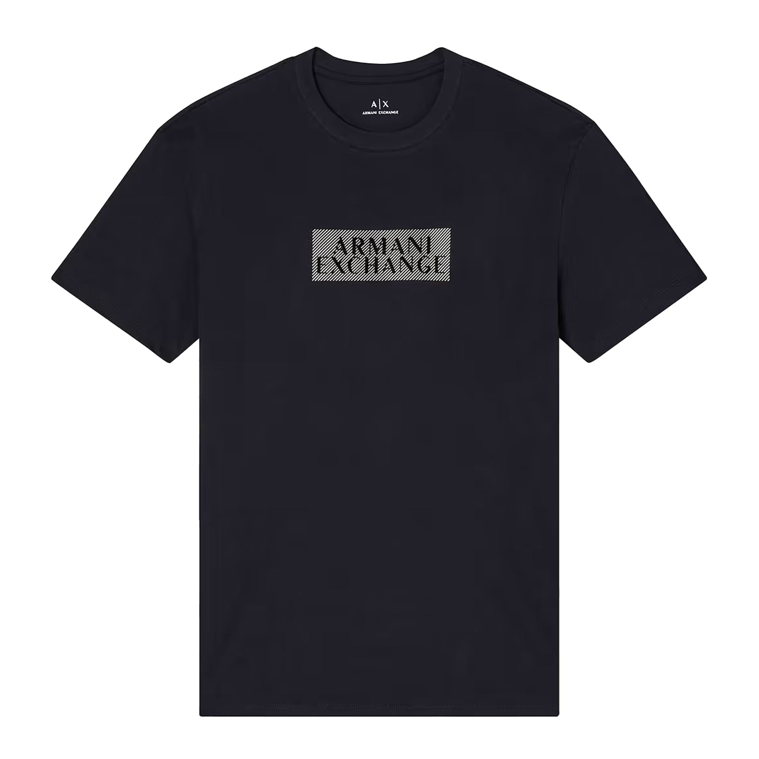 Black - Front - Armani Exchange Mens Logo T-Shirt