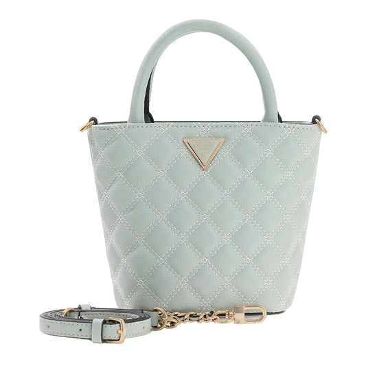 Mint - Front - Guess Womens-Ladies Giully Quilted Shoulder Bag
