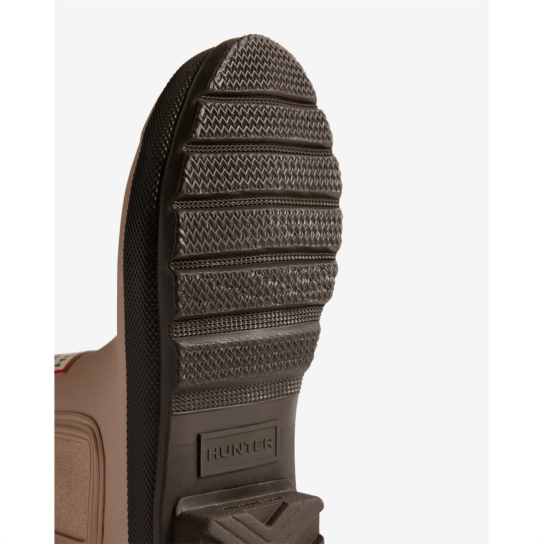Chocolate Brown - Lifestyle - Hunter Womens-Ladies Original Waterproof Block Heel Chelsea Boots