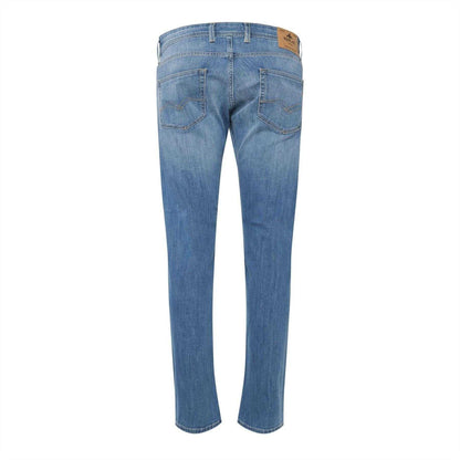 Blue - Back - Replay Mens Cotton Denim Straight Jeans