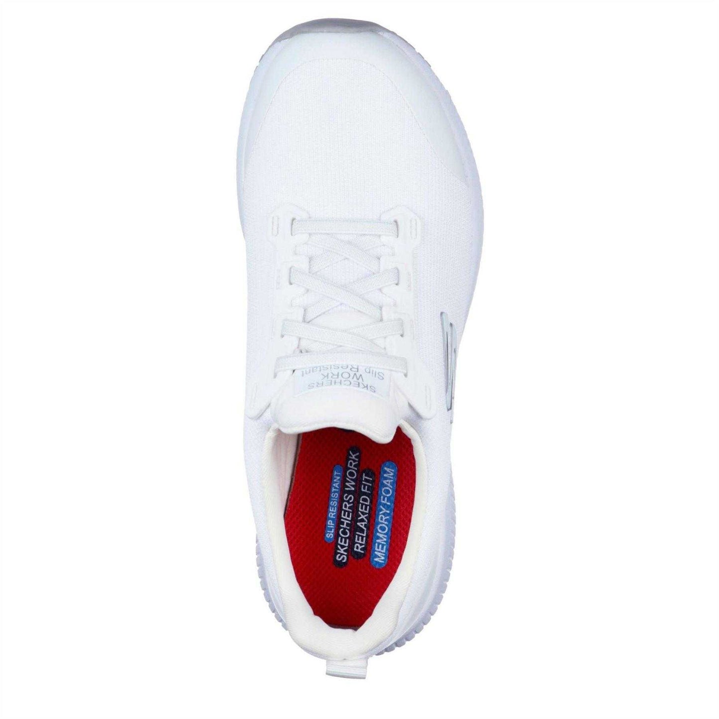 White - Lifestyle - Skechers Womens-Ladies Squad Shoes