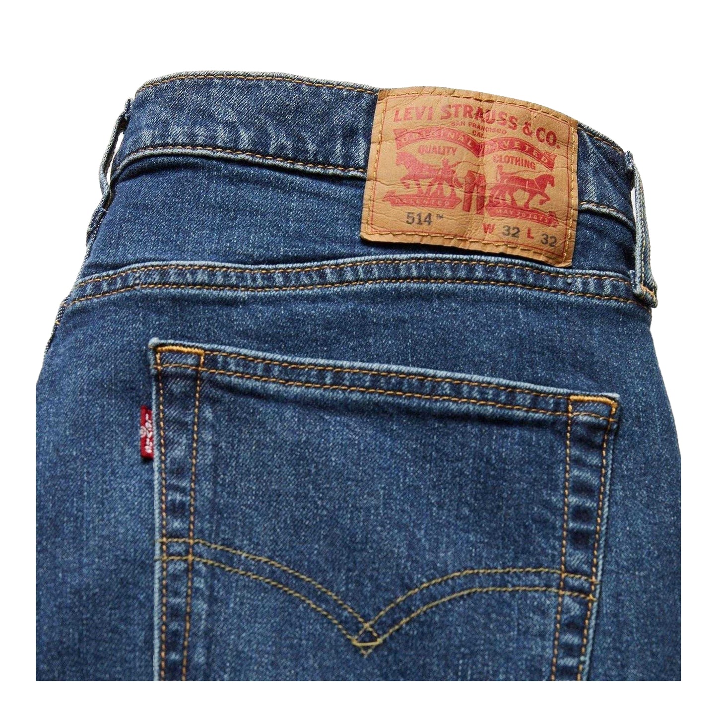 Blue - Lifestyle - Levis Mens 514 Spider Crab Cotton Blend Straight Jeans