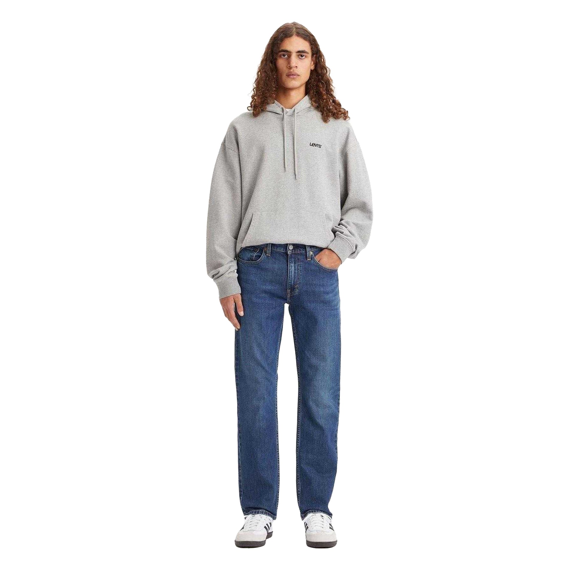 Blue - Pack Shot - Levis Mens 514 Spider Crab Cotton Blend Straight Jeans