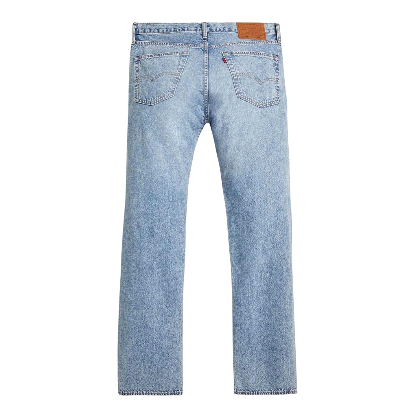 Blue - Back - Levis Mens 501 Original Low On Sleep Cotton Denim Straight Leg Jeans