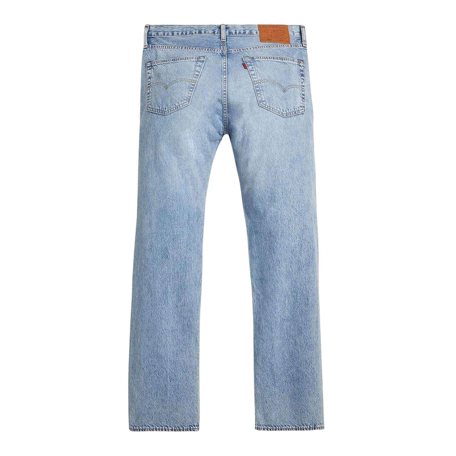 Blue - Back - Levis Mens 501 Original Low On Sleep Cotton Denim Straight Leg Jeans