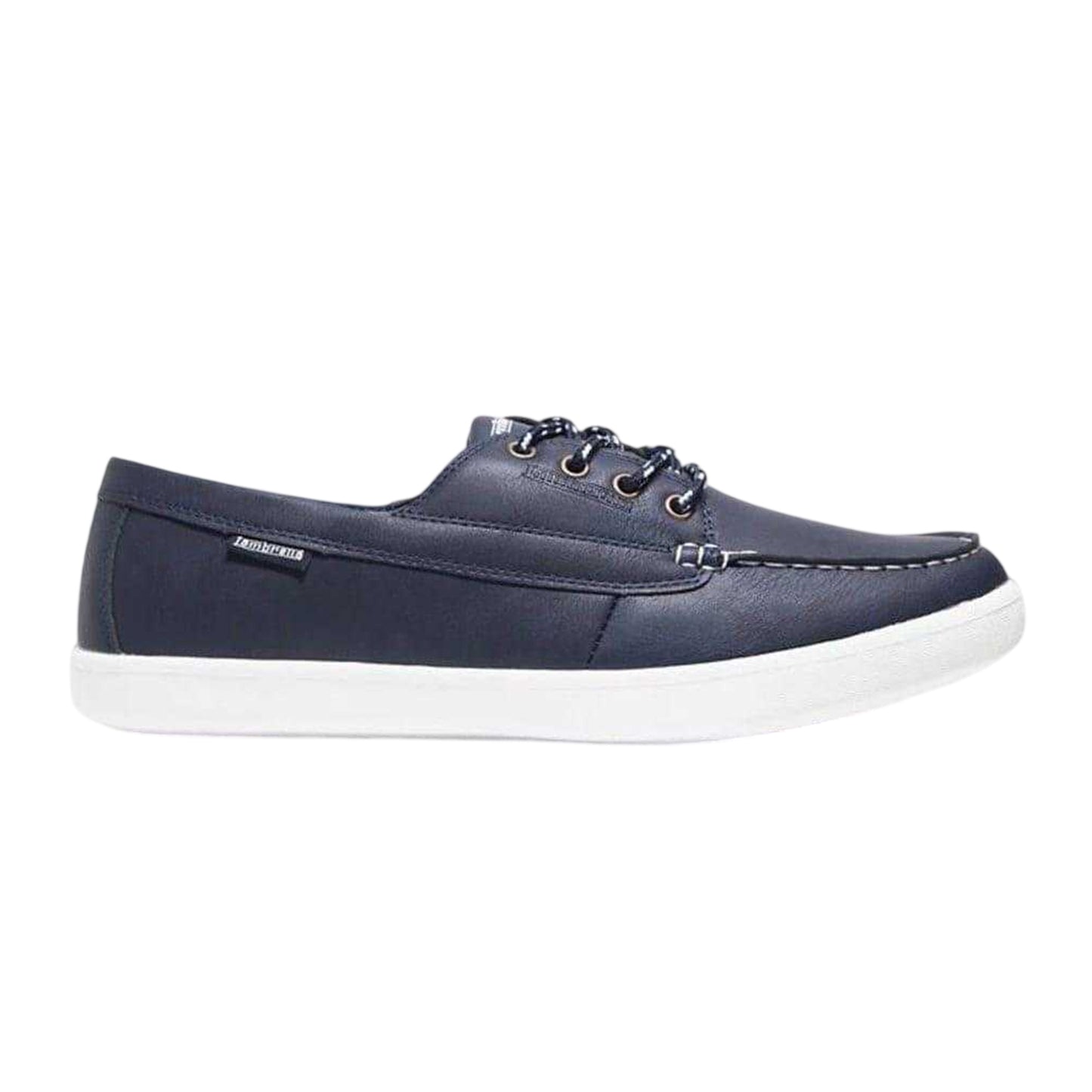 Navy - Front - Lambretta Mens Vulkan Boat Shoes