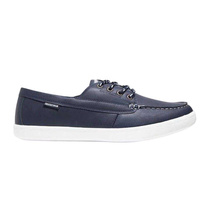 Navy - Front - Lambretta Mens Vulkan Boat Shoes