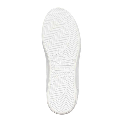 White-Gold - Pack Shot - Lacoste Womens-Ladies Powercourt 2.0 Leather Trainers
