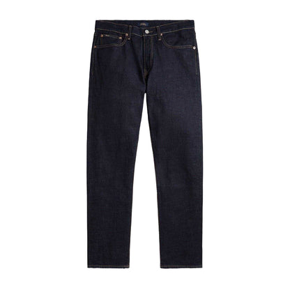 Blue - Front - Ralph Lauren Mens Polo Stretch-Cotton Denim Straight Jeans