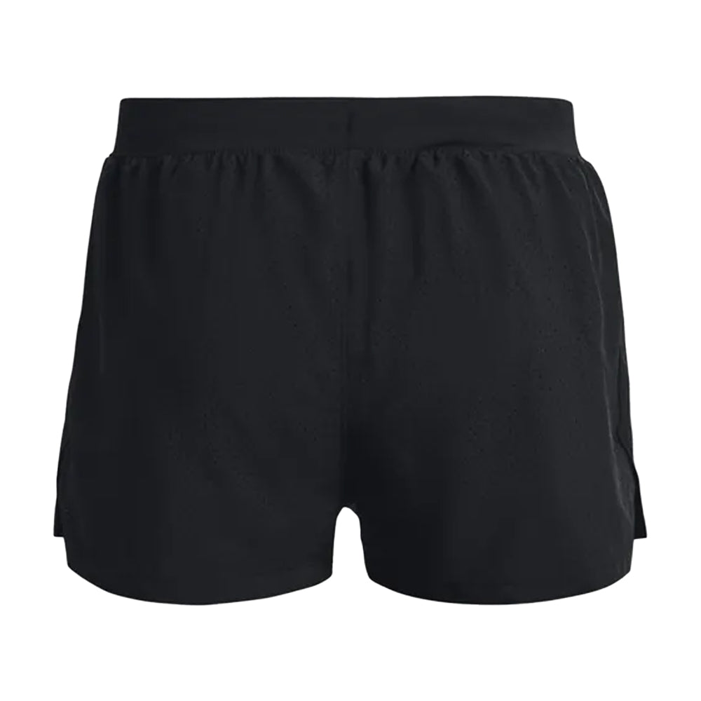 Black - Back - Under Armour Mens Launch Perforated Shorts