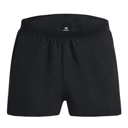 Black - Front - Under Armour Mens Launch Perforated Shorts