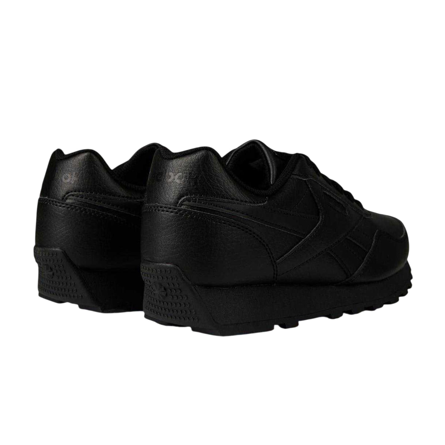 Black - Back - Reebok Womens-Ladies Royal Rewind Leather Trainers