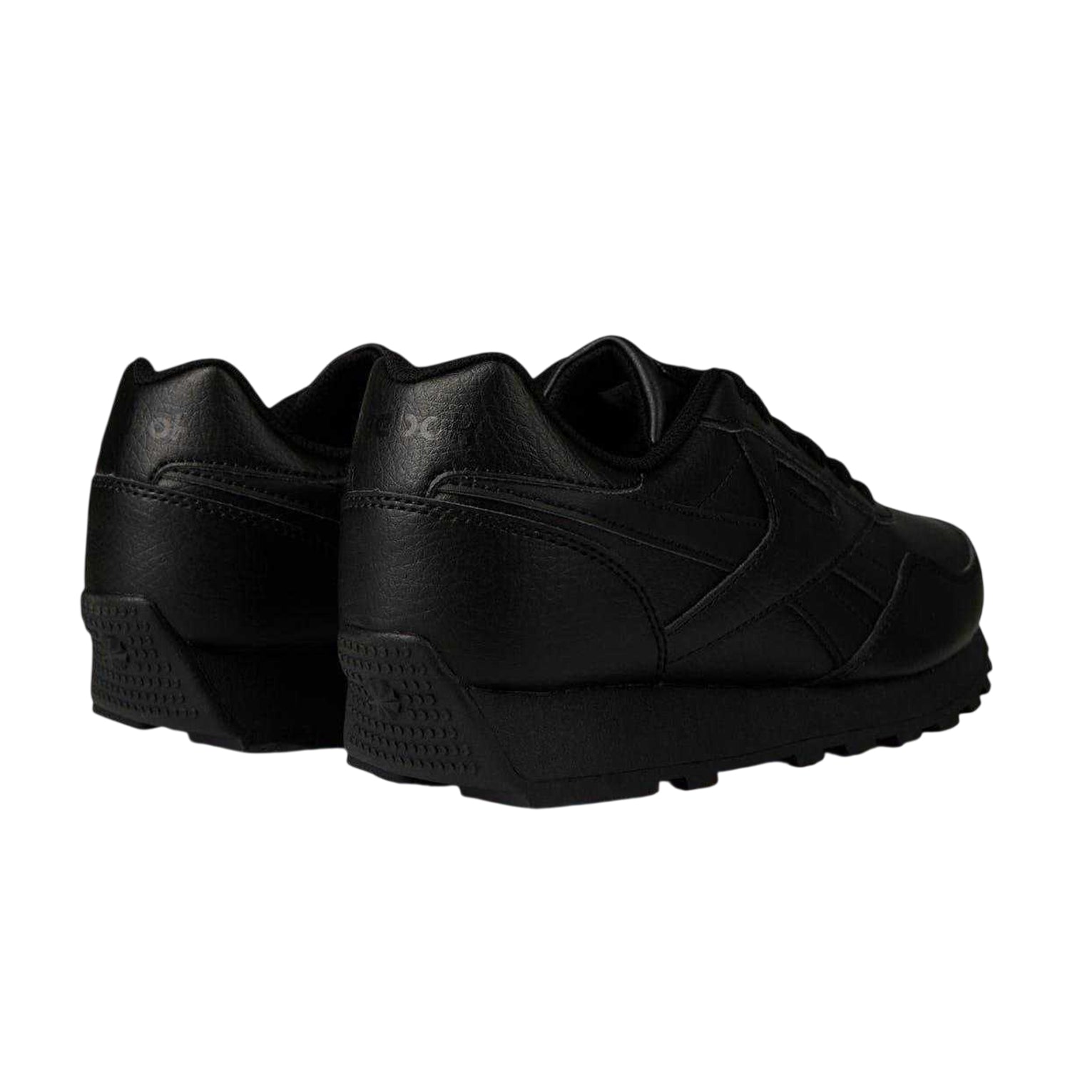 Black - Back - Reebok Womens-Ladies Royal Rewind Leather Trainers