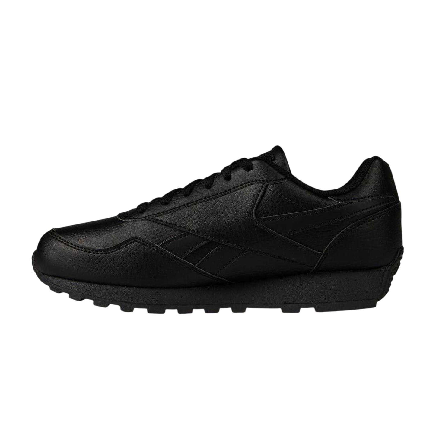 Black - Side - Reebok Womens-Ladies Royal Rewind Leather Trainers