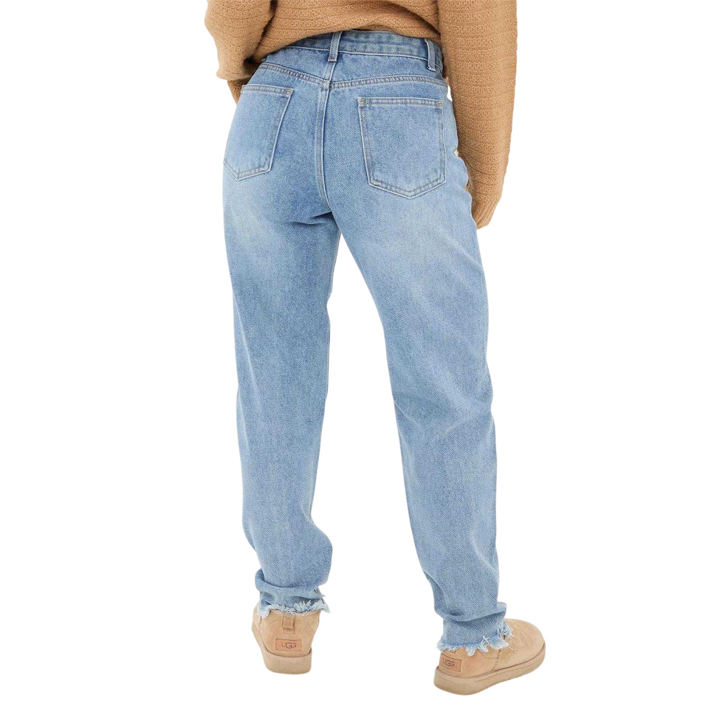 Blue - Back - I Saw It First Womens-Ladies Cotton Denim Jeans