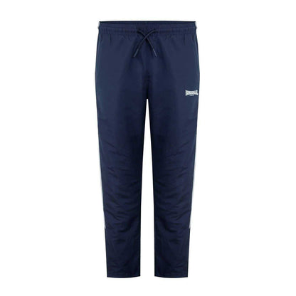 Navy - Front - Lonsdale Mens Twin Stripe Tracksuit Bottoms