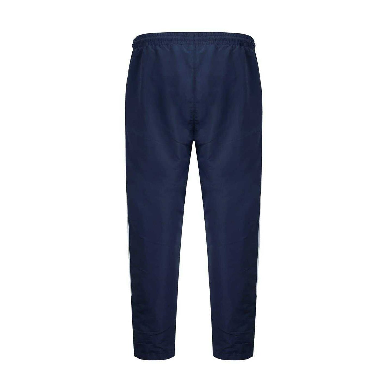 Navy - Back - Lonsdale Mens Twin Stripe Tracksuit Bottoms