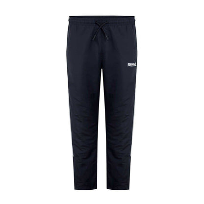 Black - Front - Lonsdale Mens Twin Stripe Tracksuit Bottoms