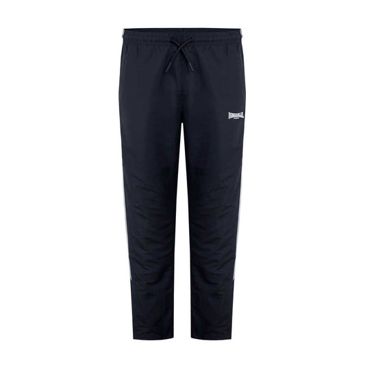 Black - Front - Lonsdale Mens Twin Stripe Tracksuit Bottoms