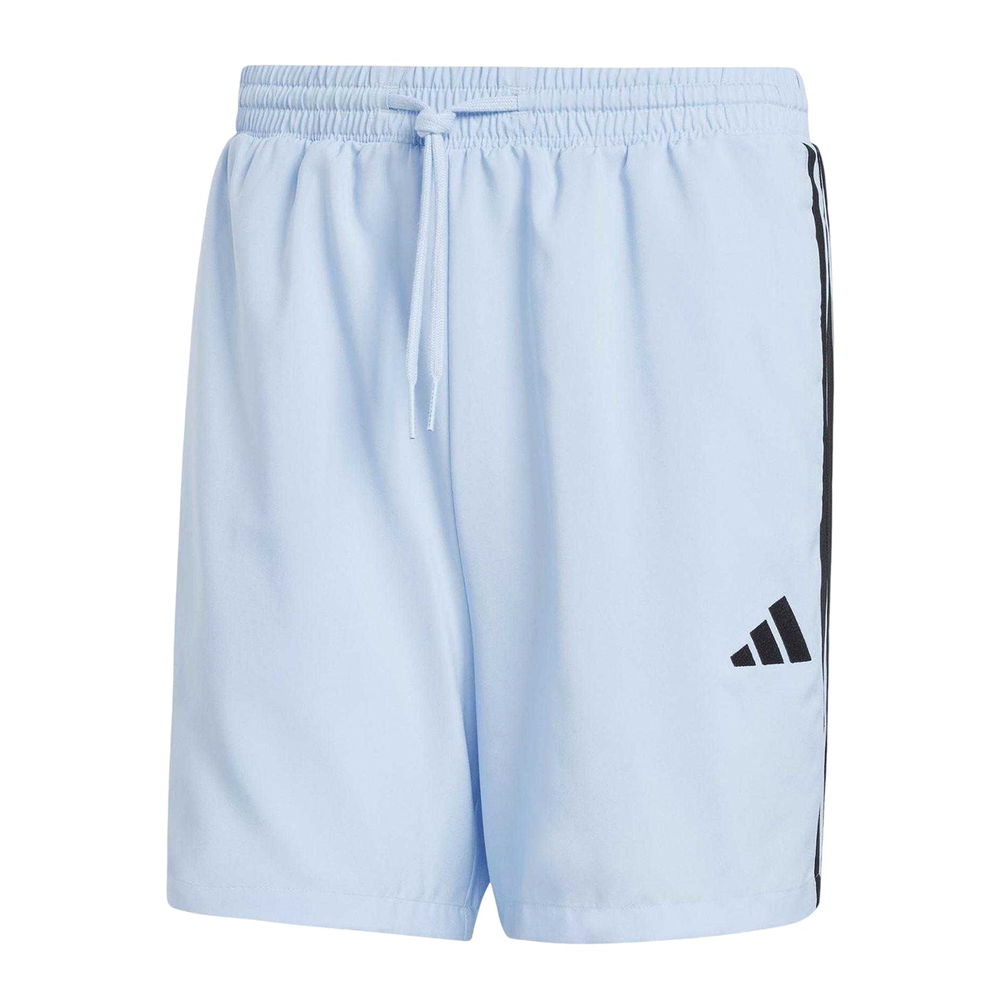 Glow Blue-Black - Front - Adidas Mens 3 Stripes Shorts