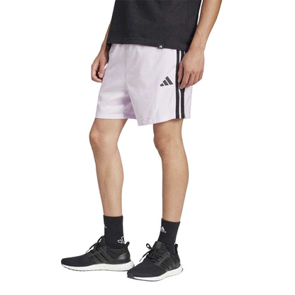 Ice Lavender - Side - Adidas Mens 3 Stripes Shorts
