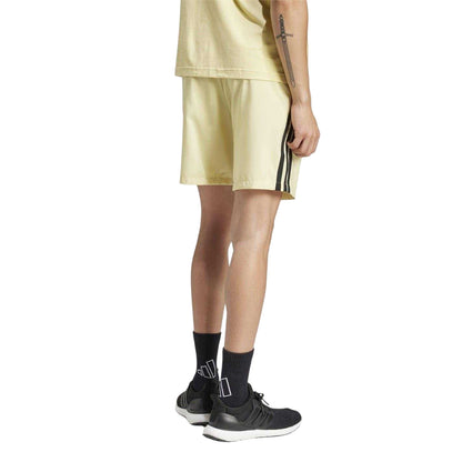 Powdery Yellow - Back - Adidas Mens 3 Stripes Shorts