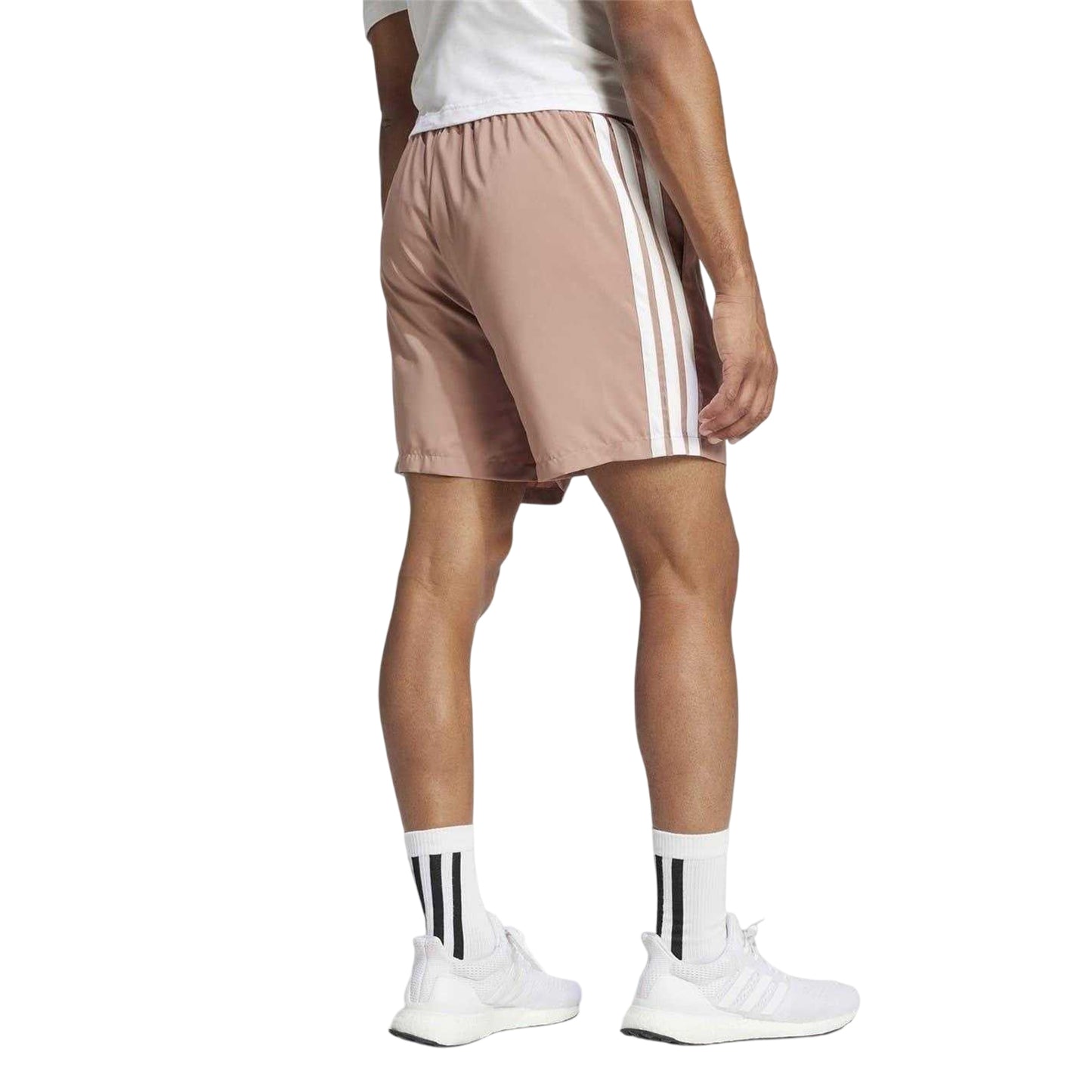 Warm Clay - Back - Adidas Mens 3 Stripes Shorts