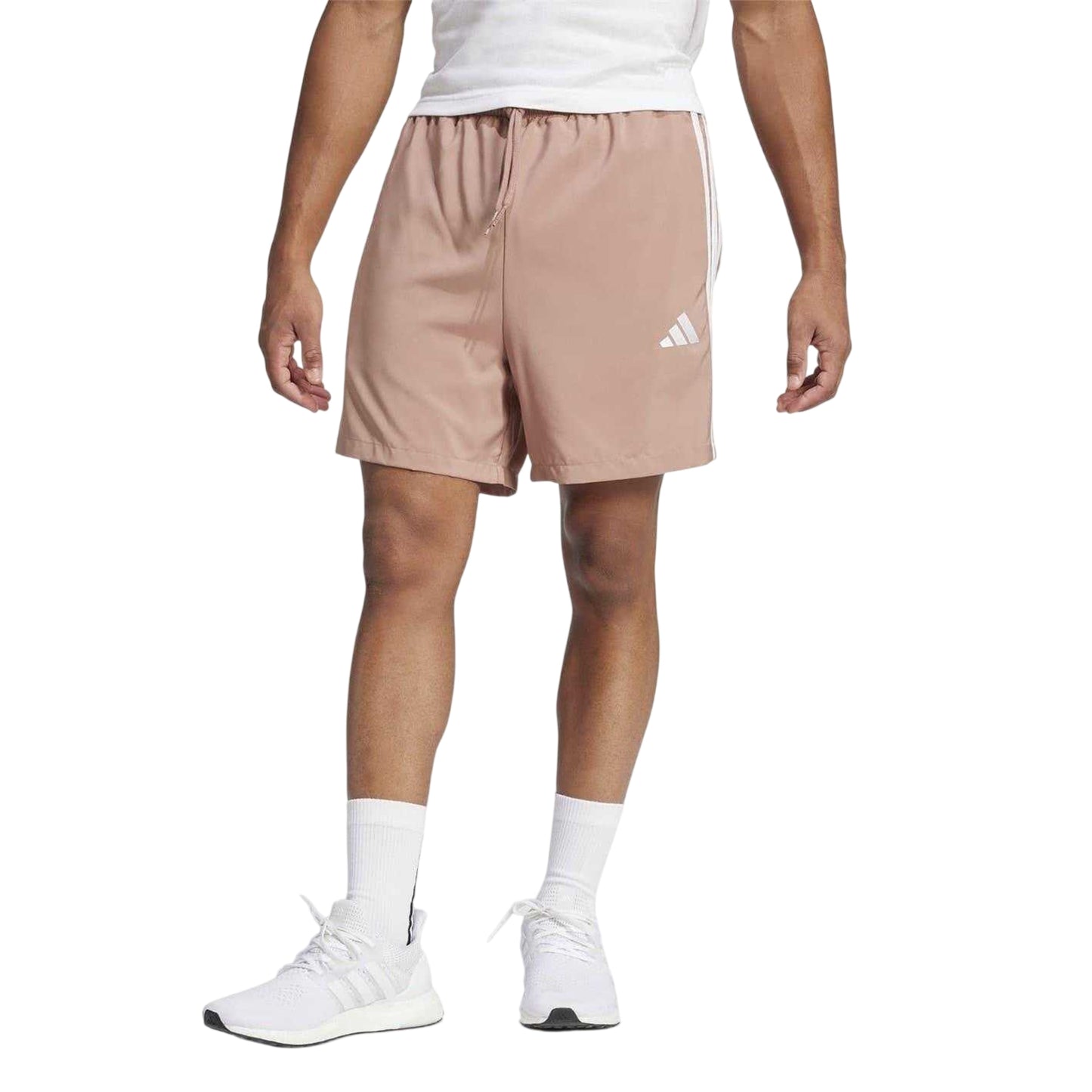 Warm Clay - Side - Adidas Mens 3 Stripes Shorts