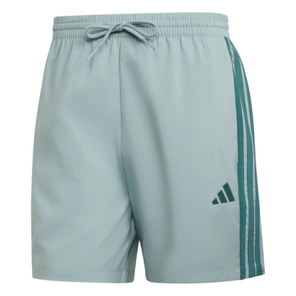 Sage-Teal - Front - Adidas Mens 3 Stripes Shorts