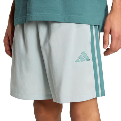 Sage-Teal - Lifestyle - Adidas Mens 3 Stripes Shorts