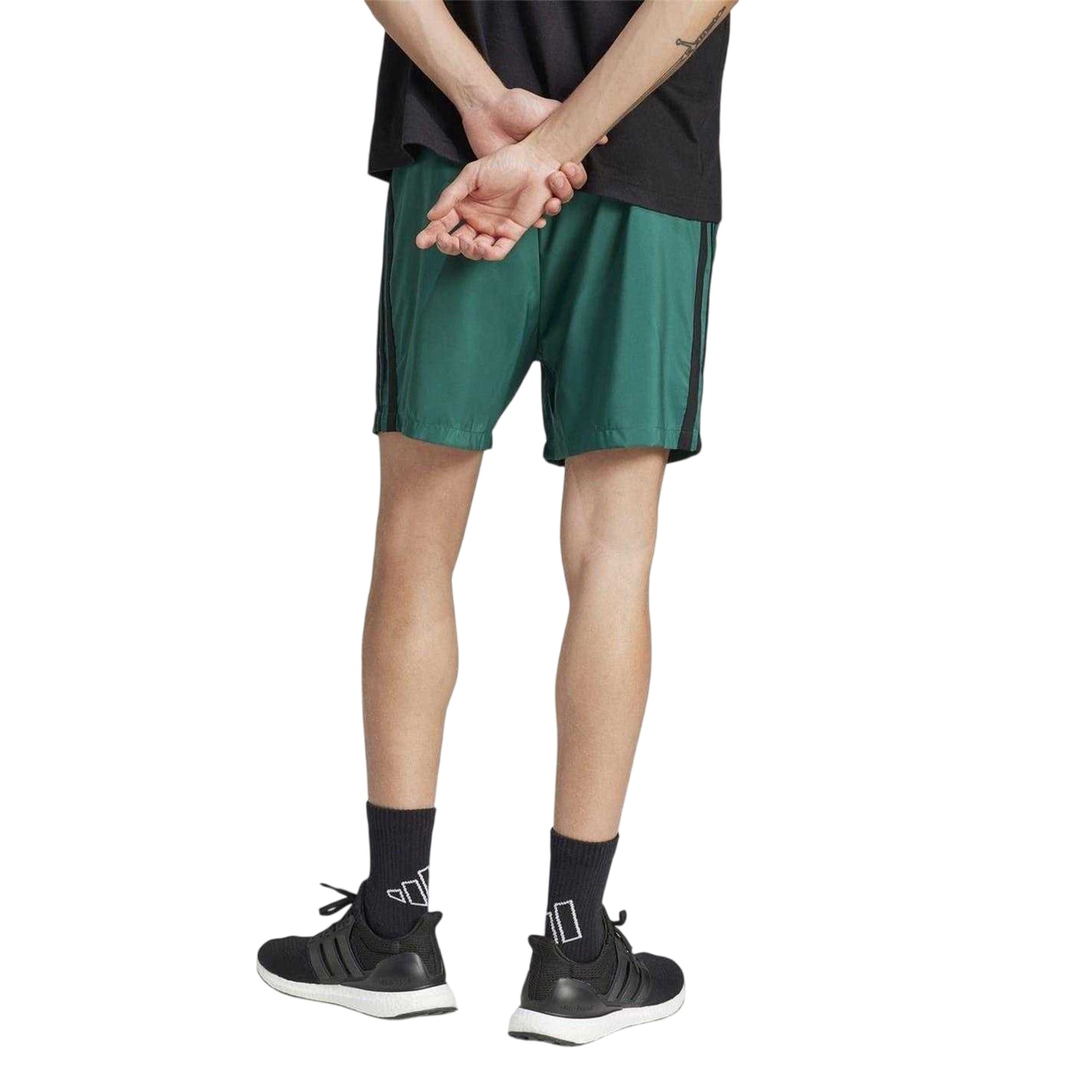 Coll Green - Back - Adidas Mens 3 Stripes Shorts