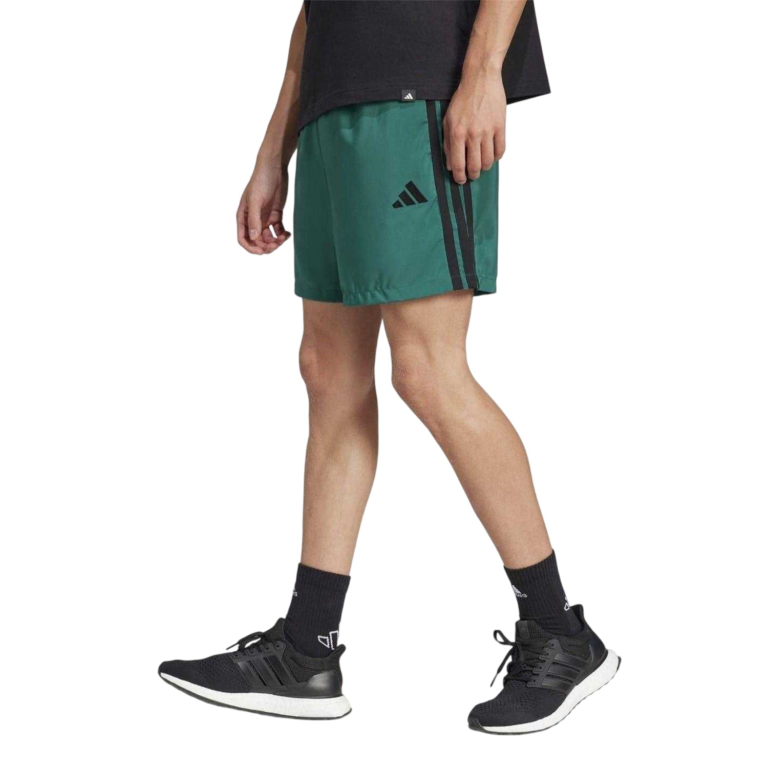 Coll Green - Side - Adidas Mens 3 Stripes Shorts