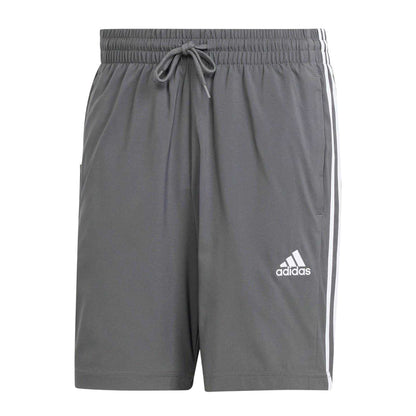 Darkonix-White - Front - Adidas Mens 3 Stripes Shorts
