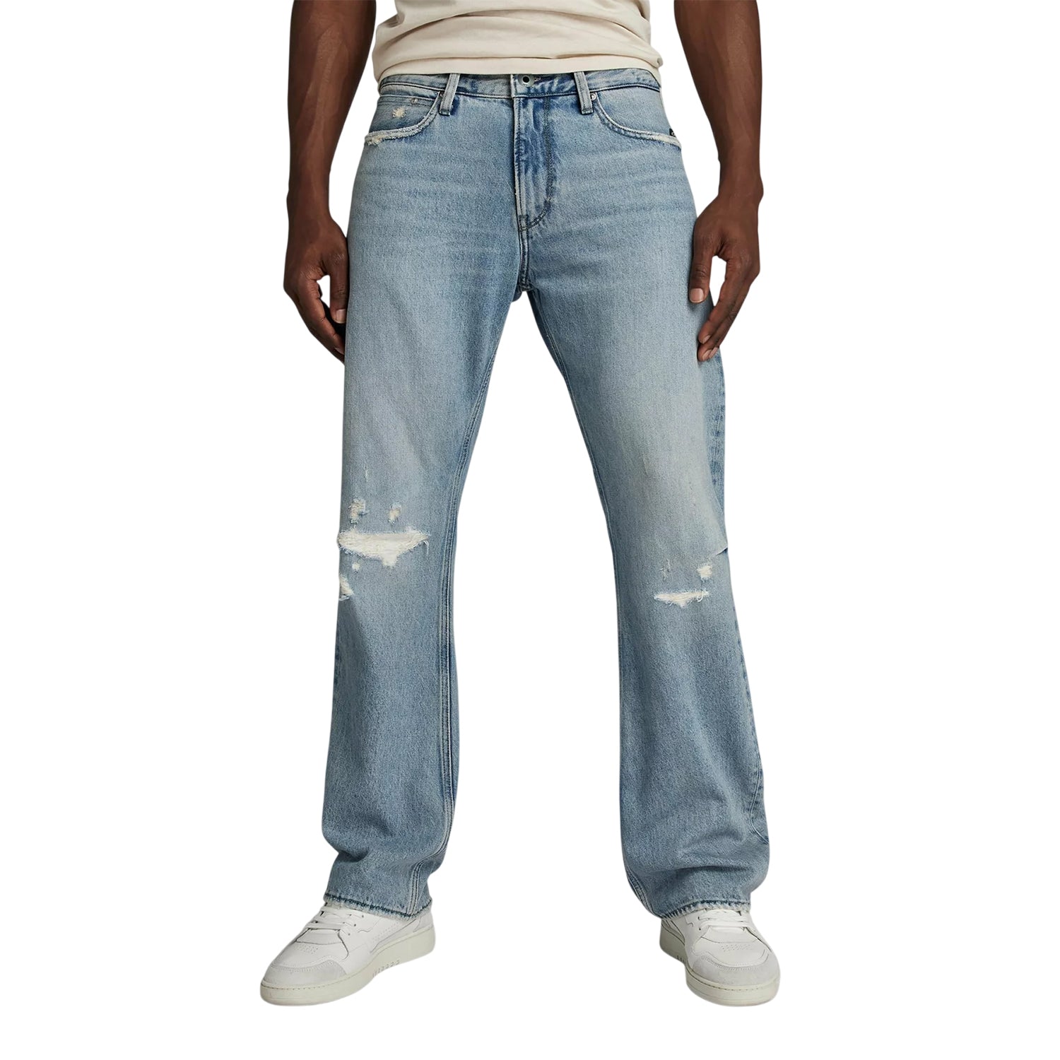 Denim - Side - G-Star Unisex Adult Lenney Denim Jeans