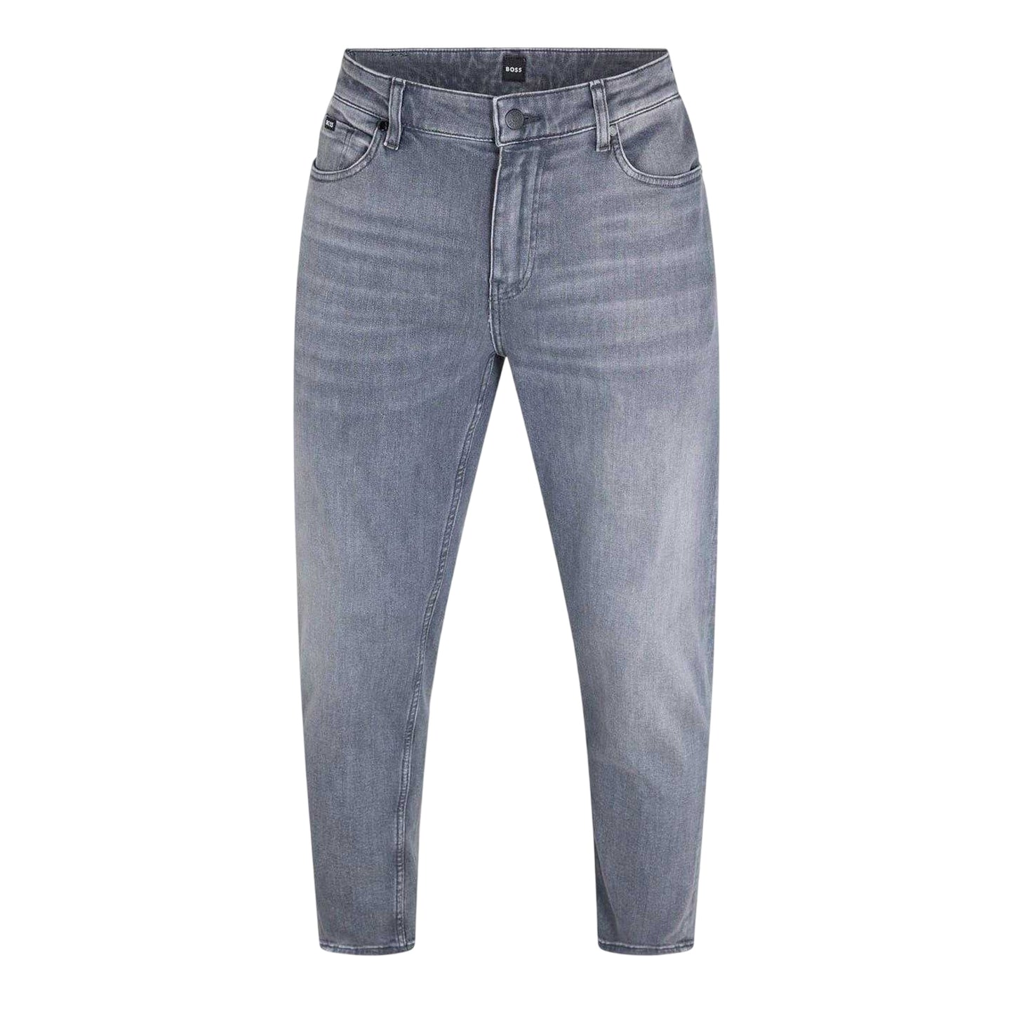 Medium Grey - Front - Boss Mens H-Re.Maine Denim Jeans
