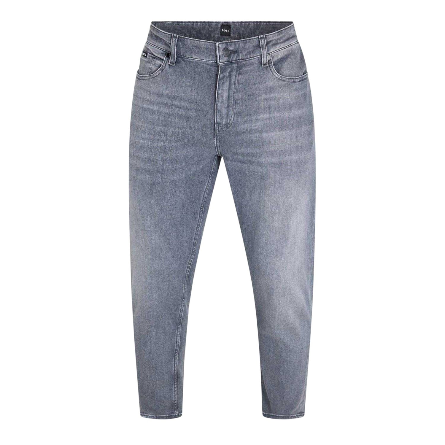Medium Grey - Front - Boss Mens H-Re.Maine Denim Jeans