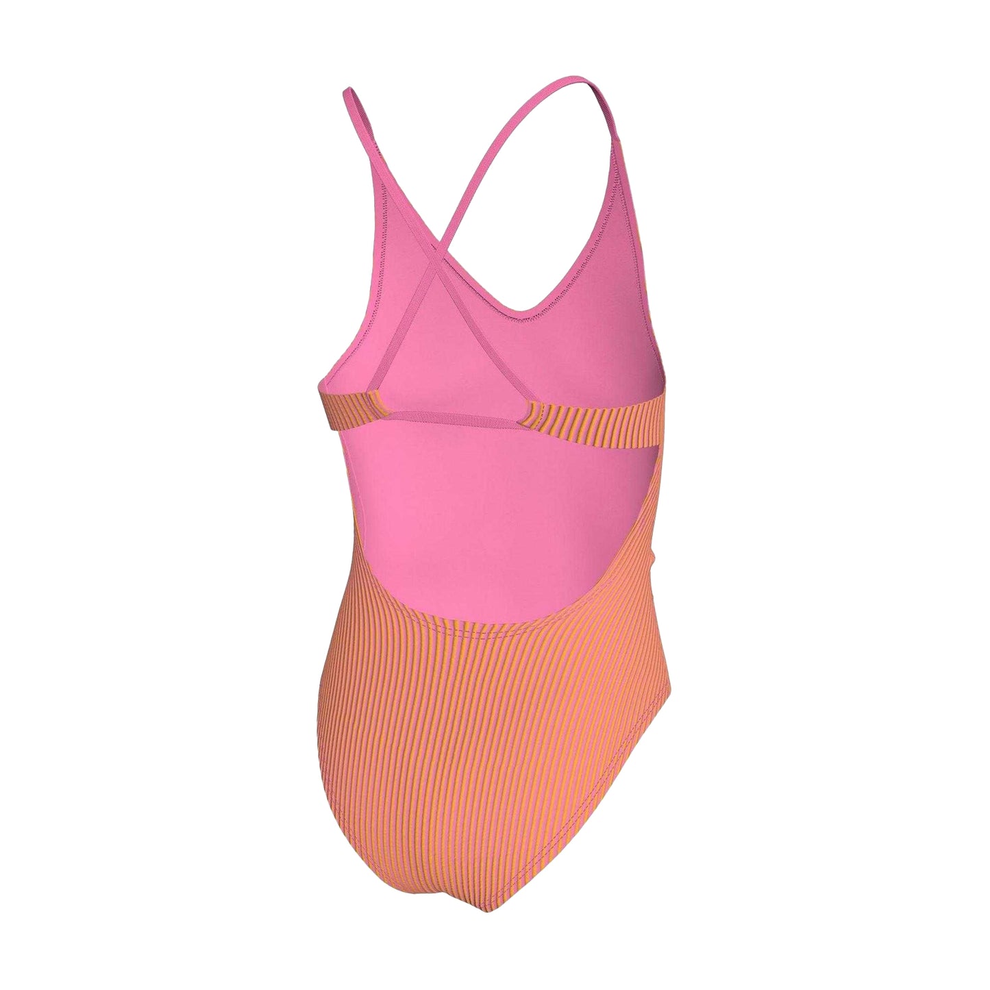Pink Glow - Back - Nike Childrens-Kids One Piece Swimsuit