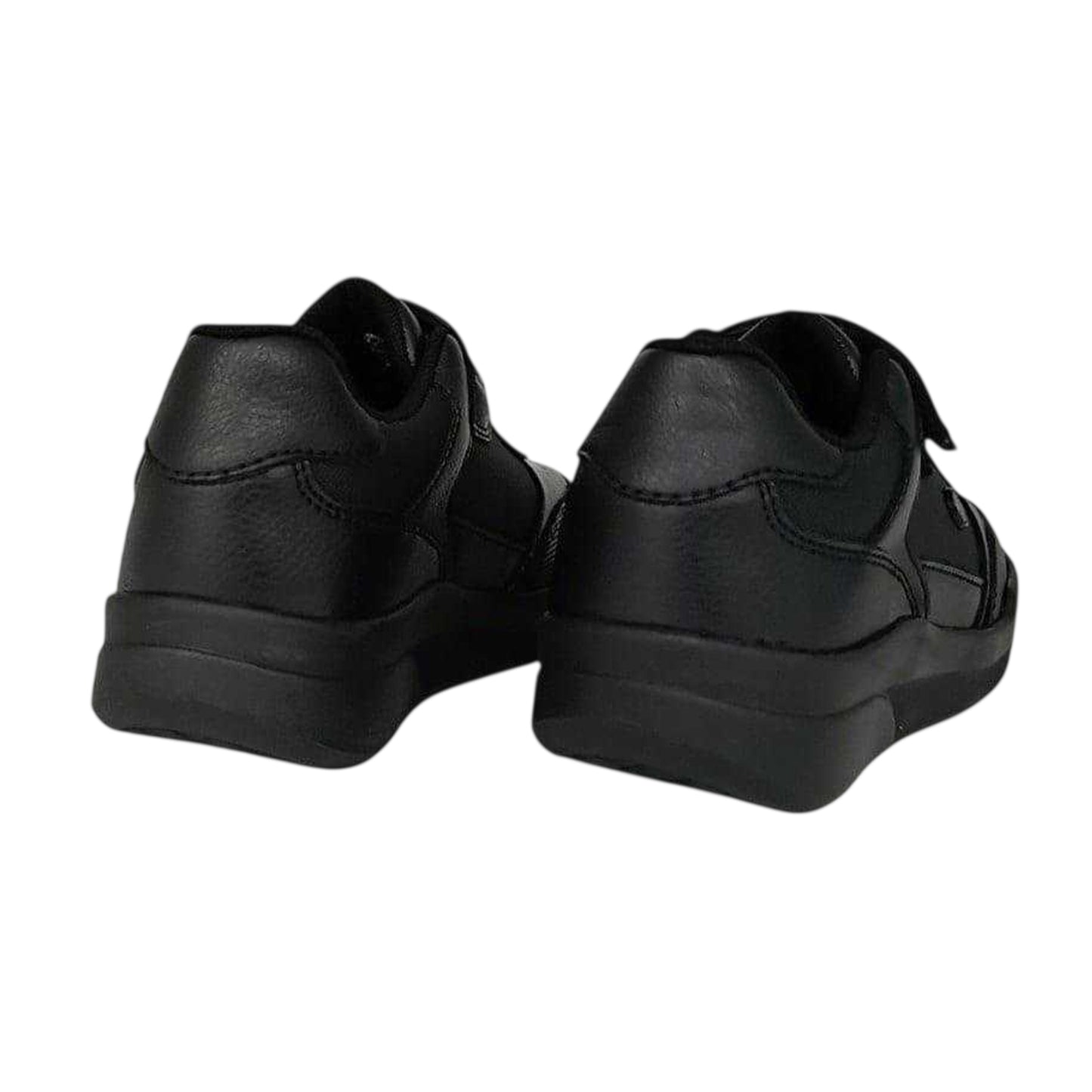 Black - Back - Pretty Green Childrens-Kids Welwyn Single Strap School Shoes