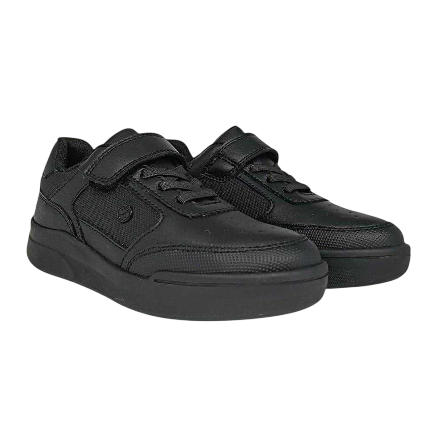 Black - Lifestyle - Pretty Green Childrens-Kids Welwyn Single Strap School Shoes