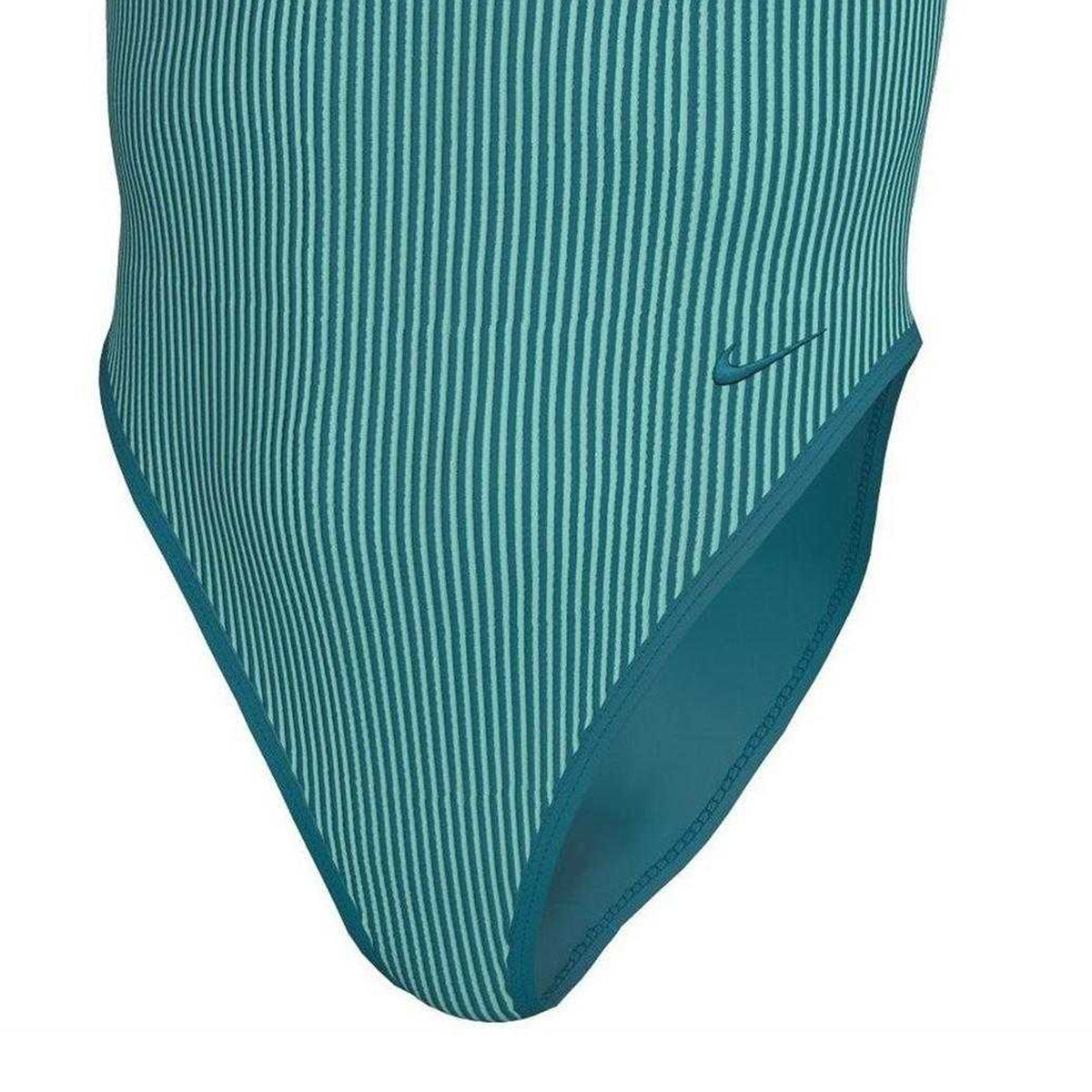 Bleached Turquoise - Side - Nike Womens-Ladies One Piece Swimsuit